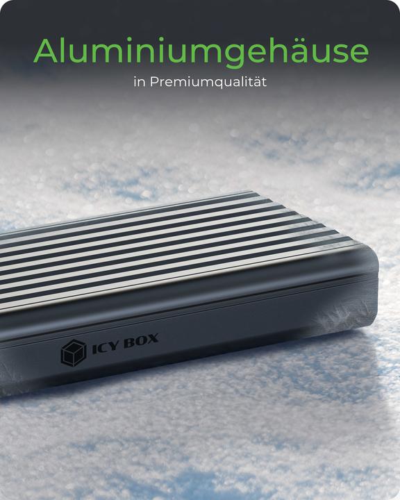 Actual product image Icy Box Externes Gehäuse IB-1917M-C32a M.2 (M.2 2260, M.2 2242, M.2 2280, M.2 2230)