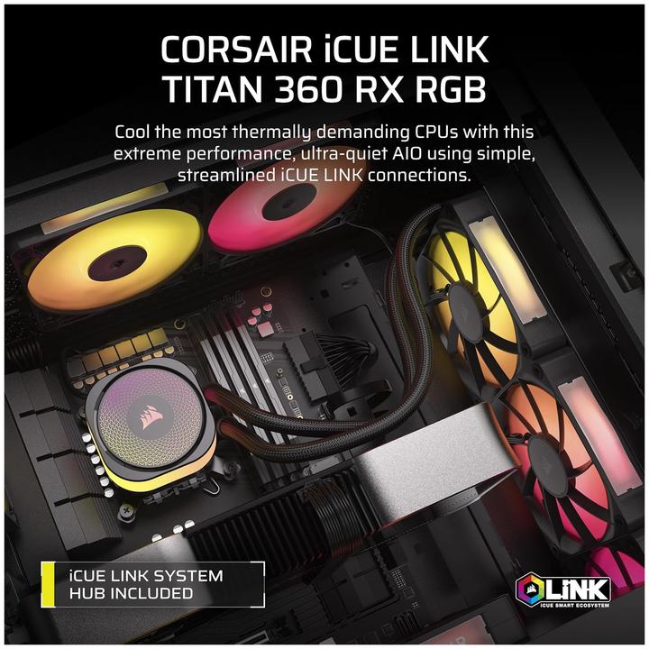 Actual product image Corsair iCUE LINK TITAN 360 RX RGB