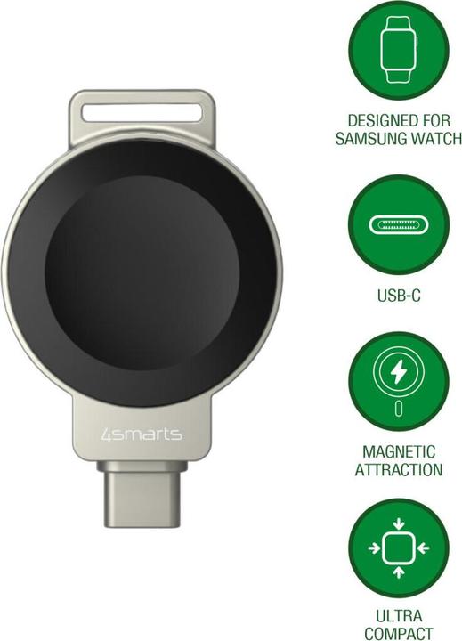 Actual product image 4smarts Wireless Charger für Smartwatches (2.50 W)