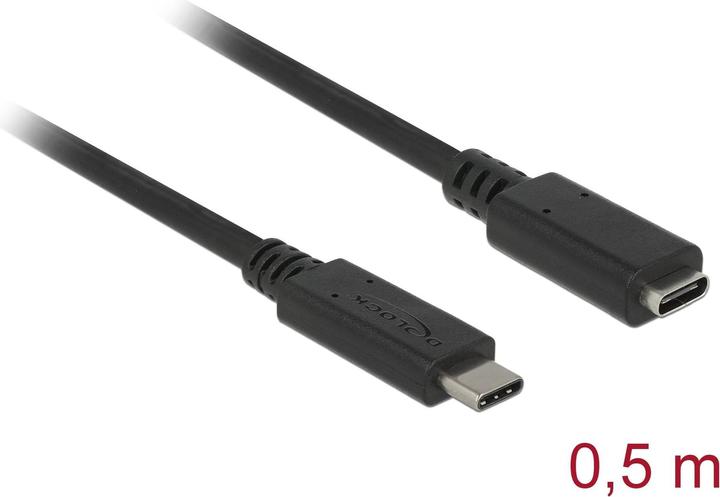 Delock USB-Verlängerungskabel (0.50 m, USB 3.1)