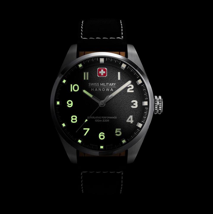 Actual product image Swiss Military Hanowa Herrenuhr (Watch with gemstone, 42 mm)