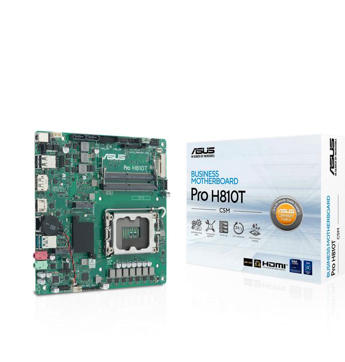 Produktbild ASUS MB PRO H810T-CSM (LGA 1851, Intel H810, Mini-ITX)