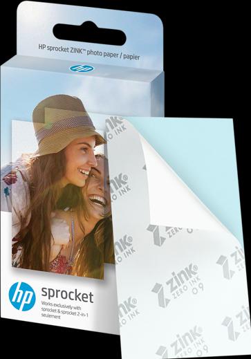 Actual product image HP Sprocket Fotopapier Zink (290 g/m², Photo (5x7.6cm), 20 x)
