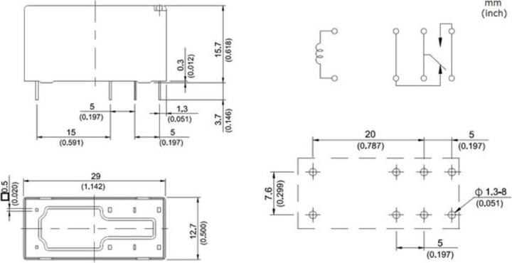 Produktbild Velleman Power Relay 17a 12vdc Coil 1c - Inrush 110a