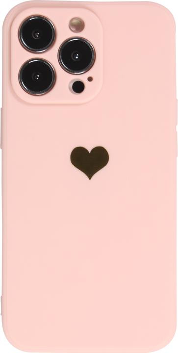 Actual product image PhoneLook Cover Silicone Mat Heart gold (Apple iPhone 16 Pro)