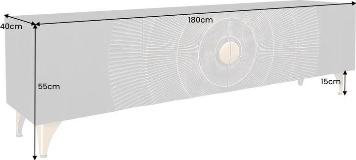 Produktbild Global Interiors Golden Sunset (180 x 55 x 40 cm)