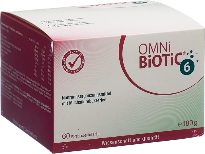 Omni Biotic Nahrungsergänzungsmittel mit Milchsäurebakterien (60 Stück, Pulver, 3 g)