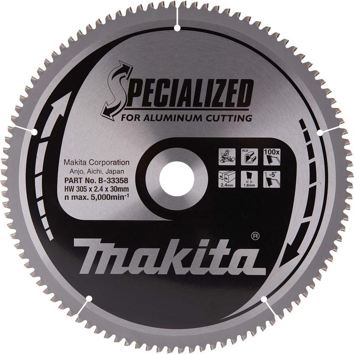 Makita SEGA A DISCO SPECIALIZZATA IN ALLUMINIO 305x30mm 100 denti