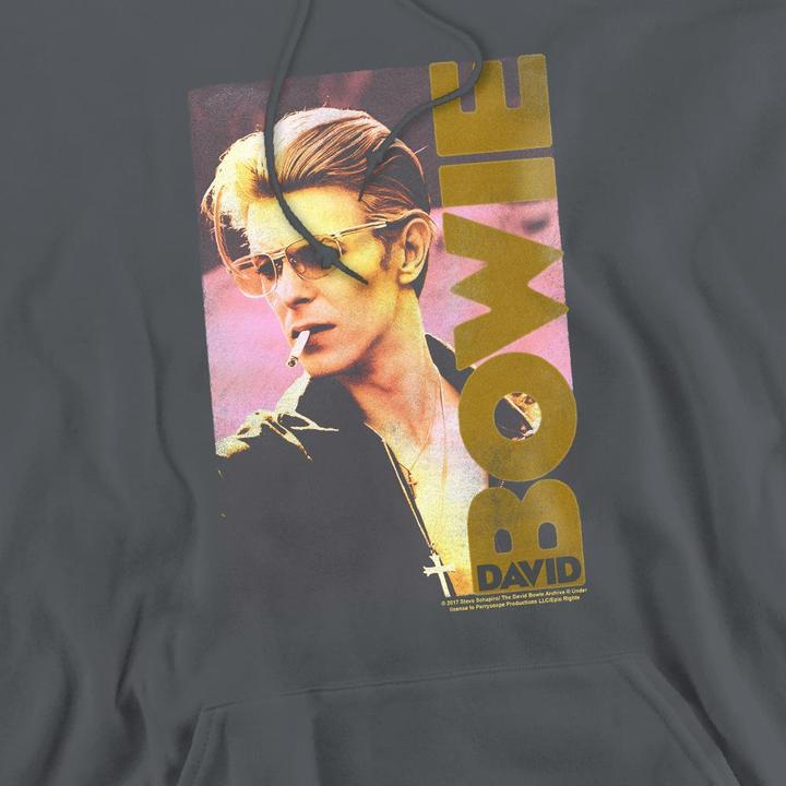 Immagine prodotto David Bowie Smokin Felpa con Cappuccio Uomo (XL)