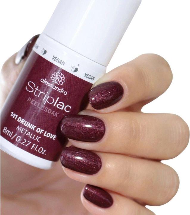 Immagine prodotto Alessandro Striplac Peel or Soak - Drunk of Love (Marrone, Metallico, Rosso, Smalto pelabile)