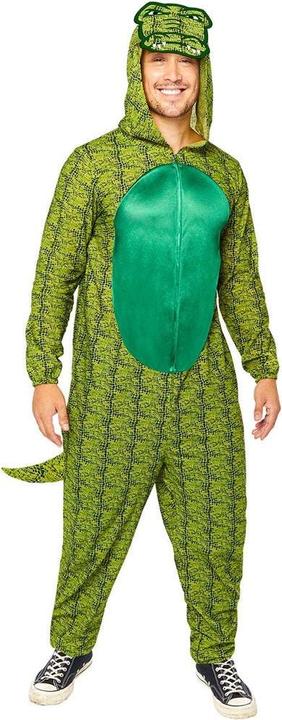 Produktbild Amscan Erwachsenenkostüm Krokodil Onesie Grösse Standard (M, L)