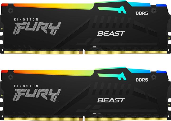 Produktbild Kingston FURY Beast RGB (2 x 32GB, 5200 MHz, DDR5-RAM, DIMM)