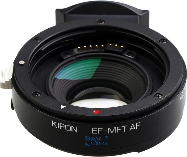 Actual product image Kipon EF Adapter Canon EF-MFT x0.7 with tripod support