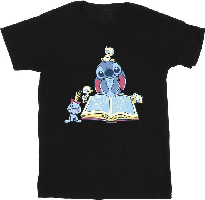 Disney Lilo & Stitch Reading A Book TShirt
