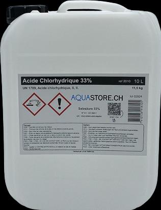 Produktbild Aquastore Salzsäure 33% 10l (10000 ml)