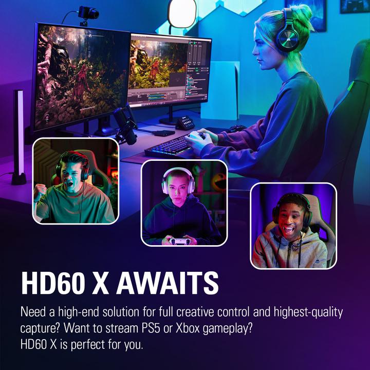 Image du produit Elgato HD60X (PC, PS5, Xbox Series X, Xbox Series S)