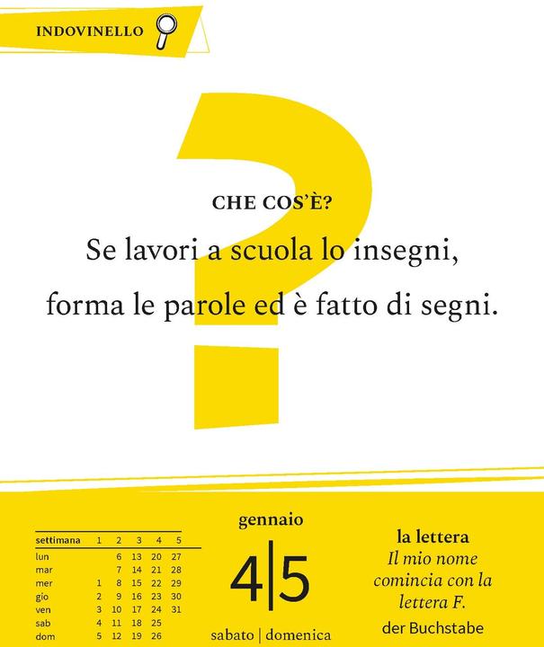 Immagine prodotto Calendario in lingua italiana Langenscheidt 2025 (Tedesco, Italiano)