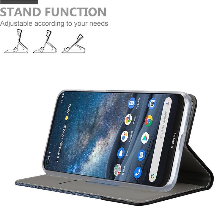 Actual product image Cadorabo Book Jeans Optics Cover (Nokia 8.3)