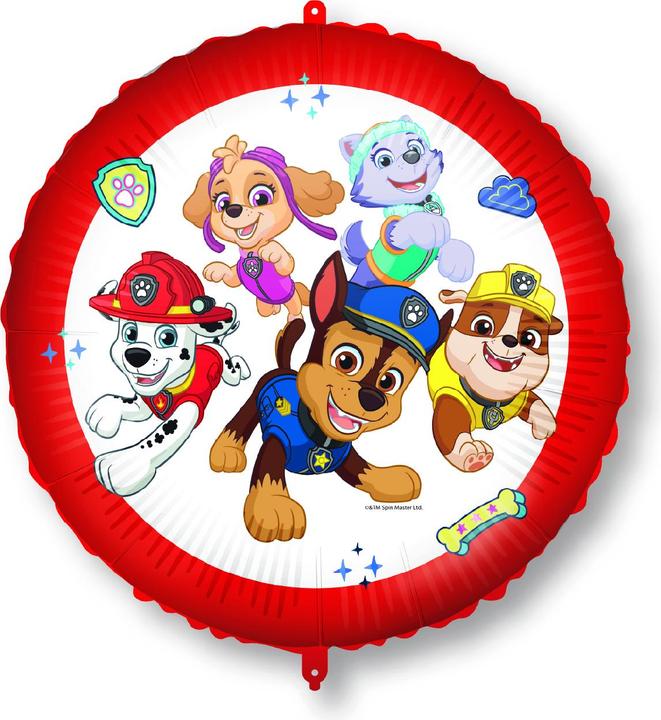 Magni Procos 92975 - Folienballon Paw Patrol, Durchmesser circa 46 cm, Helium, Luft, Ballon, Geburtstag, M (1 x)