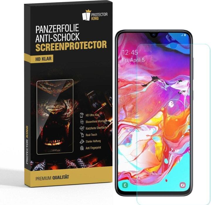 Produktbild Protectorking 2x Panzerfolie Anti-Shock HD Klar (2 Stück, Samsung Galaxy A20e)