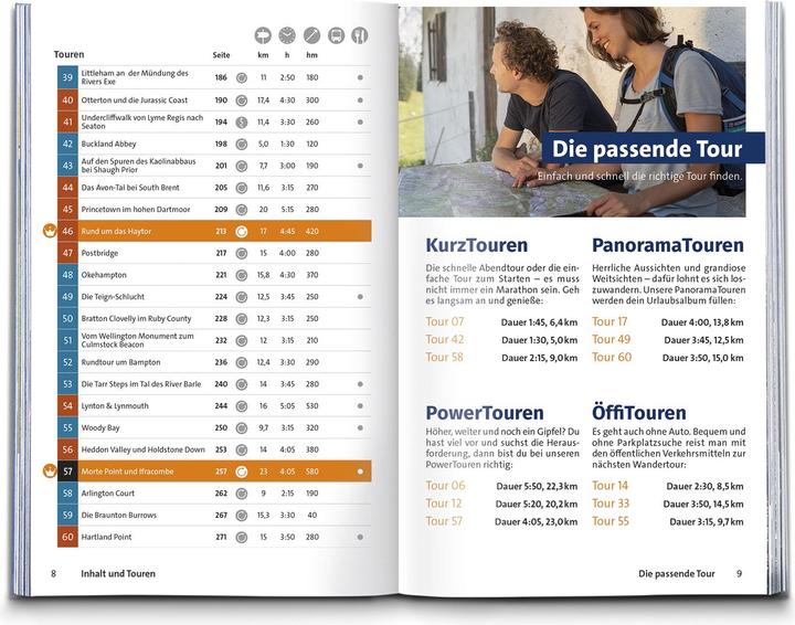 Produktbild Wanderführer Cornwall und Devon, 60 Touren mit Extra-Tourenkarte (Deutsch, Gaby und Martin Hafen, Dr. Claus-Günther (Dr.) Frank, 2025)