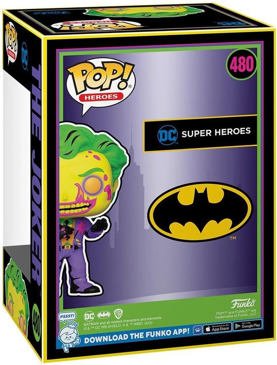 Actual product image Funko Pop! & Tee: Dceased - The Joker (Blacklight) - S