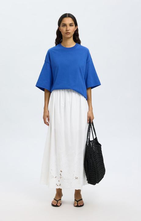 Produktbild Selected Femme Slfdahlia Hw Ankle Broderi Skirt B (40)