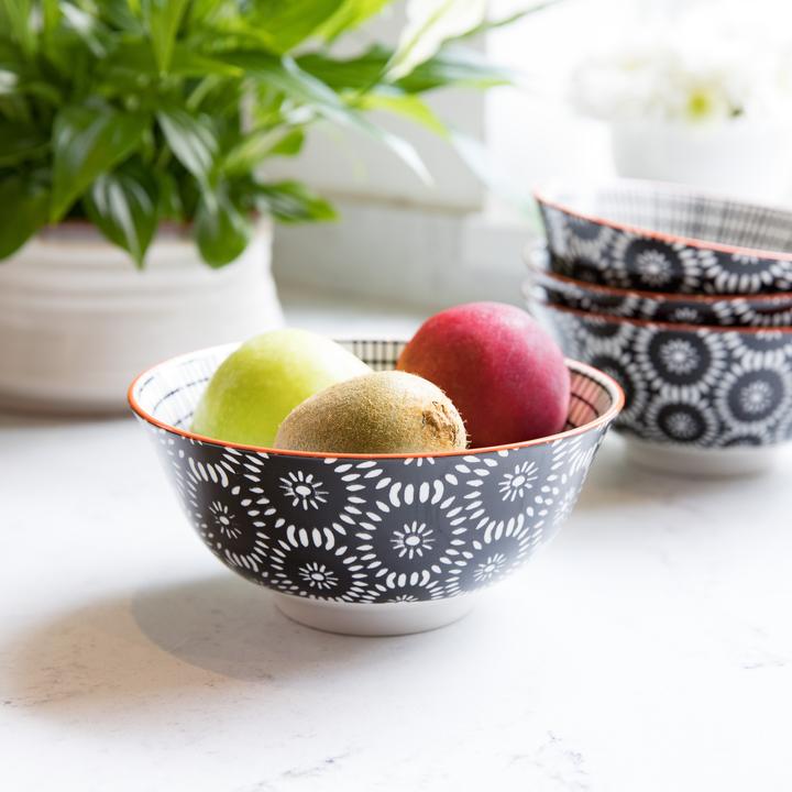 Produktbild Kitchen Craft KitchenCraft Glazed Stoneware Bowl, Black Tile, 15.5x7.5cm, Labelled (15.50 cm, 1.87 l, 1 x)