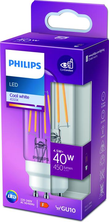 Produktbild Philips LED Lampe (GU10, 4.50 W, 470 lm, 1 x, F)