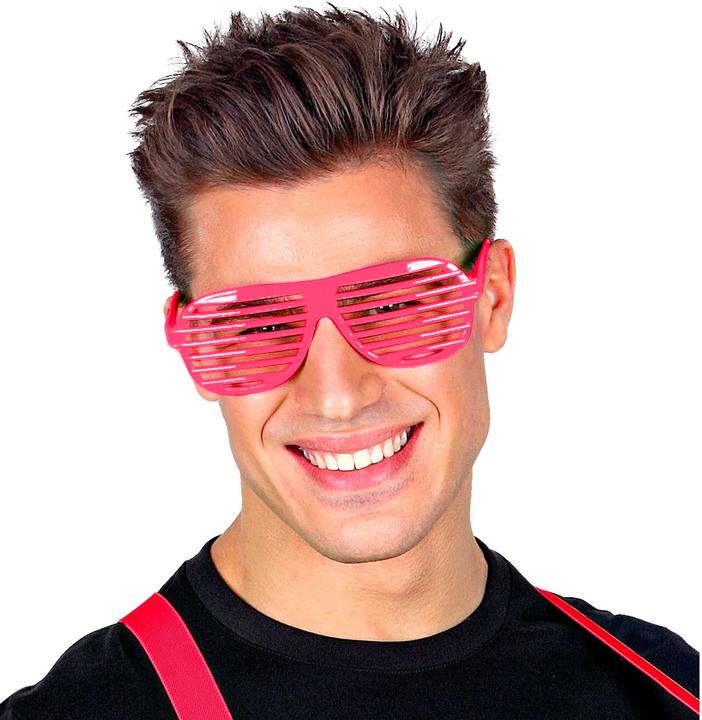Produktbild Widmann 80er Jahre - Atzenbrille Neon