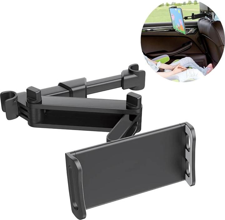 Image du produit Hermex Support de tablette pour voiture Support d'appuie-tête pour tablette Support de téléphone portable