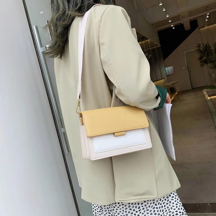 Immagine prodotto Only-Bags.Store Colore a contrasto Borse Crossbody in pelle Borsa da viaggio Moda Semplice Borsa a tracolla