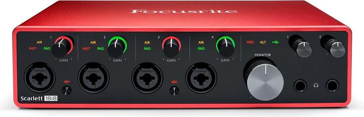 Actual product image Focusrite Scarlett 18i8 3rd gene (USB)