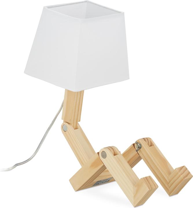 Image du produit Relaxdays Lampe de table Roboter réglable (E14)