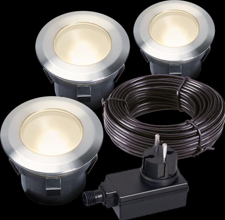Image du produit Velleman - LARCH SET - SPOT À ENCASTRER - 12 V - 30 lm - 1 W - 3000 K (30 lm)