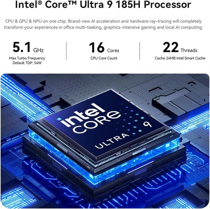 Produktbild Beelink Mini-PC SEi14 mit Intel Core Ultra 9 185H (Intel Core Ultra 9 185H)