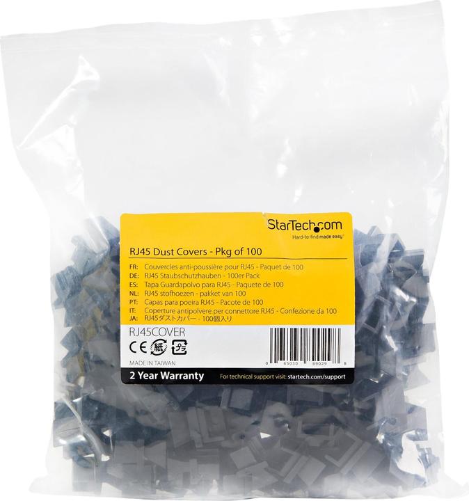 Actual product image StarTech .com 100 pack RJ45 blind plugs (Blind module)
