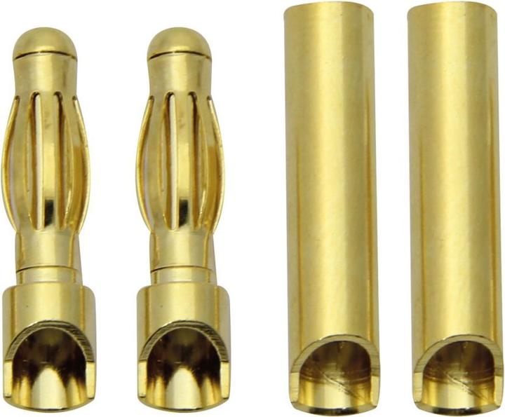 Actual product image Jamara Gold contact 4mm 2 pair