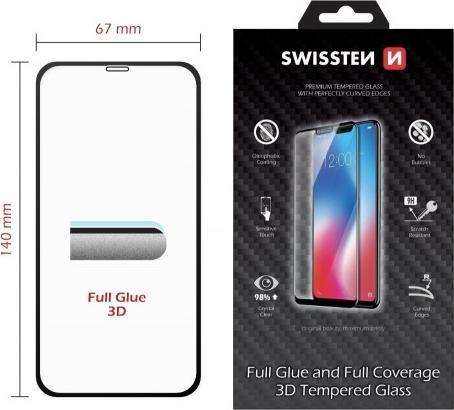 Actual product image Swissten Ultra Durable 3D Full Glue Glass (1 Piece, Apple iPhone XS, Apple iPhone X)