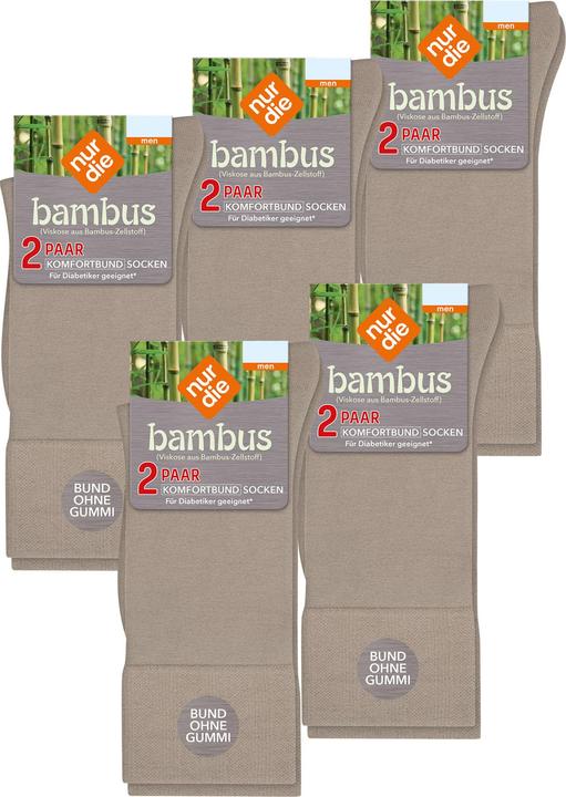 Actual product image Nur Die Freizeitsocken Komfortbund Socken Viskose (pack of 10, 39 - 42)
