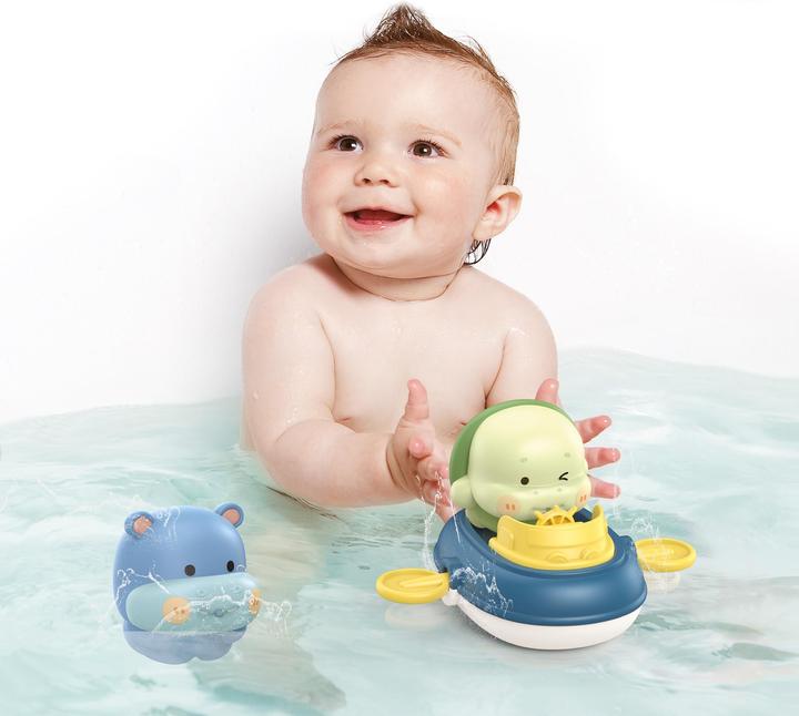 Actual product image Scandinavian Baby Products Bath Set - Sailing animals