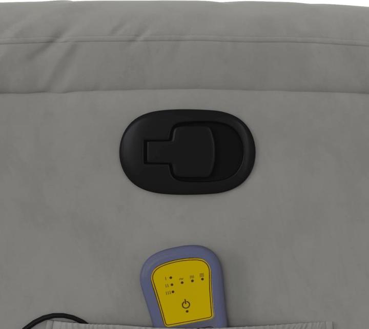 Produktbild VidaXL Massagesessel Hellgrau Mikrofasergewebe,Farbe
