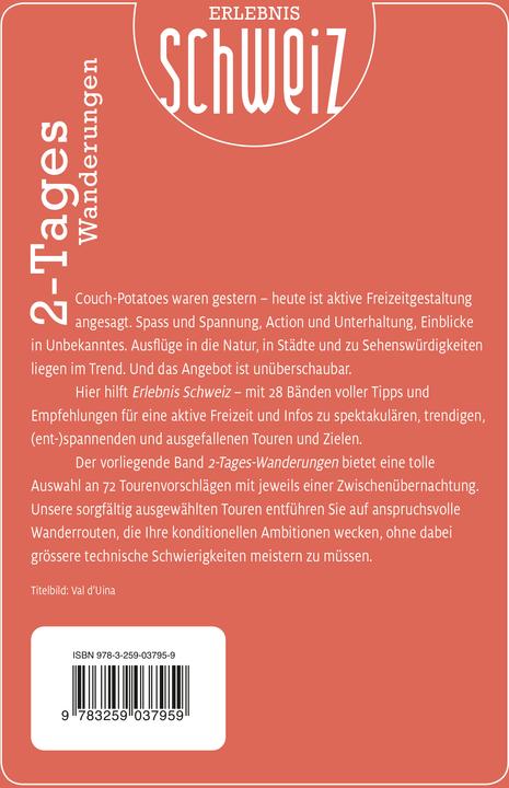 Produktbild Freizeitführer Erlebnis Schweiz 2-Tages-Touren (Deutsch, Hallwag Kümmerly+Frey AG, 2024)