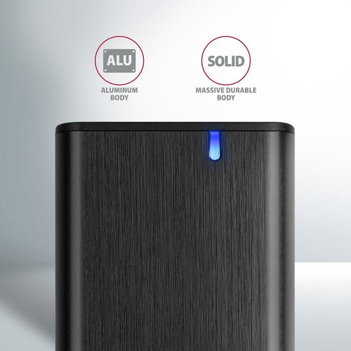 Actual product image Axagon EEM2-SB2 USB-C 3.2 Gen 2, M.2 SSD Enclosure - black (M.2 2260, M.2 2242, M.2 2280)