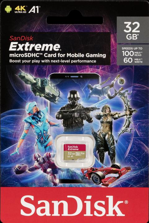 SanDisk Extreme Mobile Gaming (32 GB, microSDHC, U3, UHS-I)