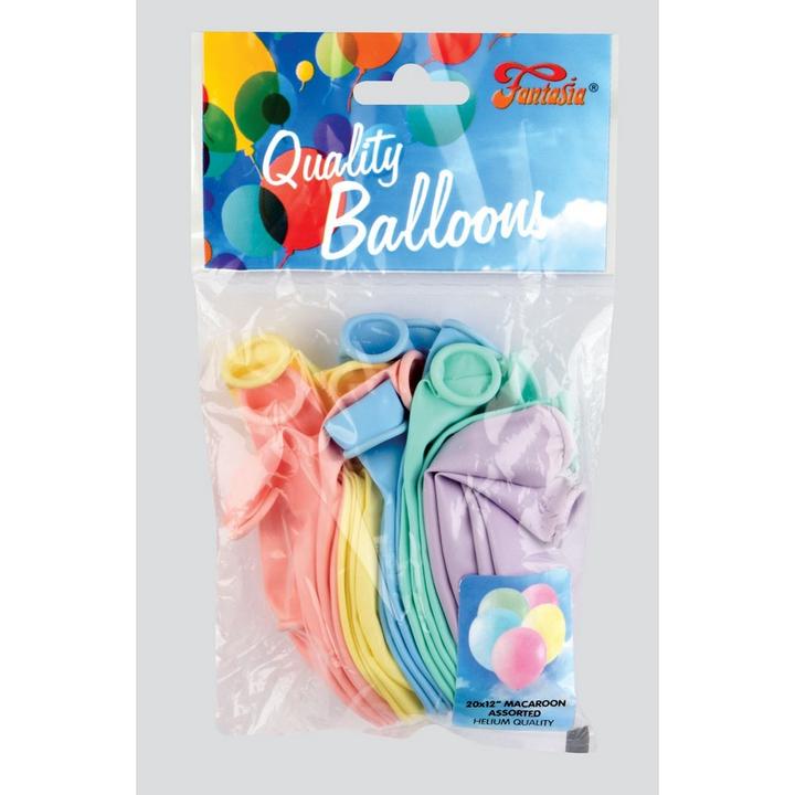 Actual product image Latex Pastel Balloons (Pack of 20) (20 x)
