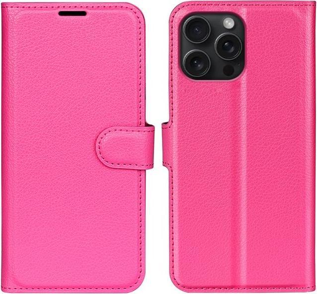 Actual product image MU Classic Litchi Leather Bookcover Series (Apple iPhone 16 Pro Max)