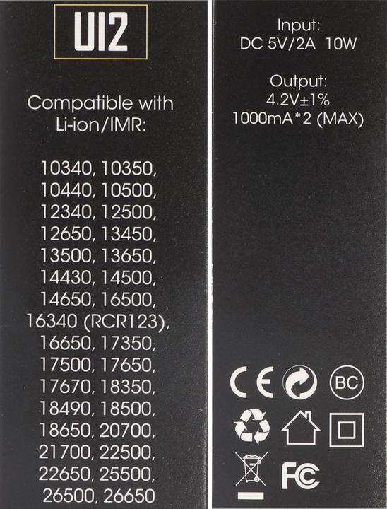 Actual product image Nitecore USB Lader UI2 (1 pcs., Chargers without battery)