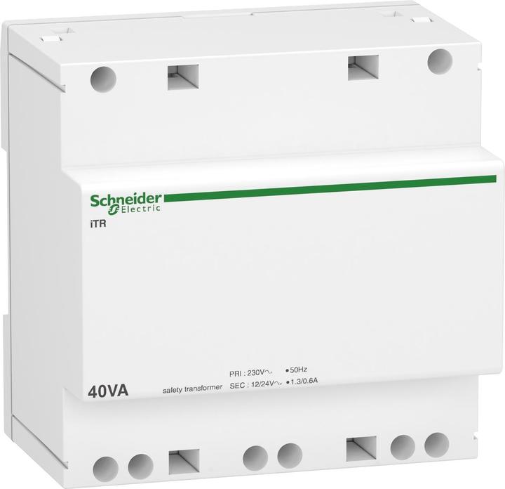 Actual product image Schneider Electric Cutting transformer safety 23024V 40VA iTR (A9A15220)