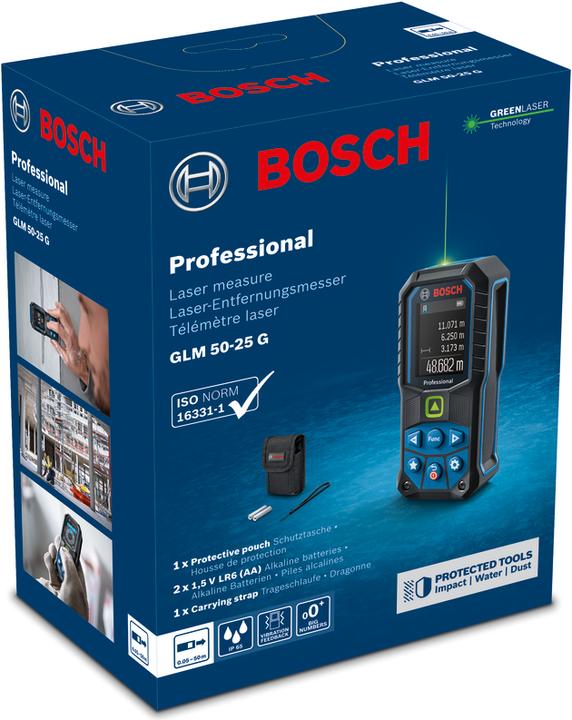 Actual product image Bosch Professional GLM 50-25 G (50 m, 515 nm)